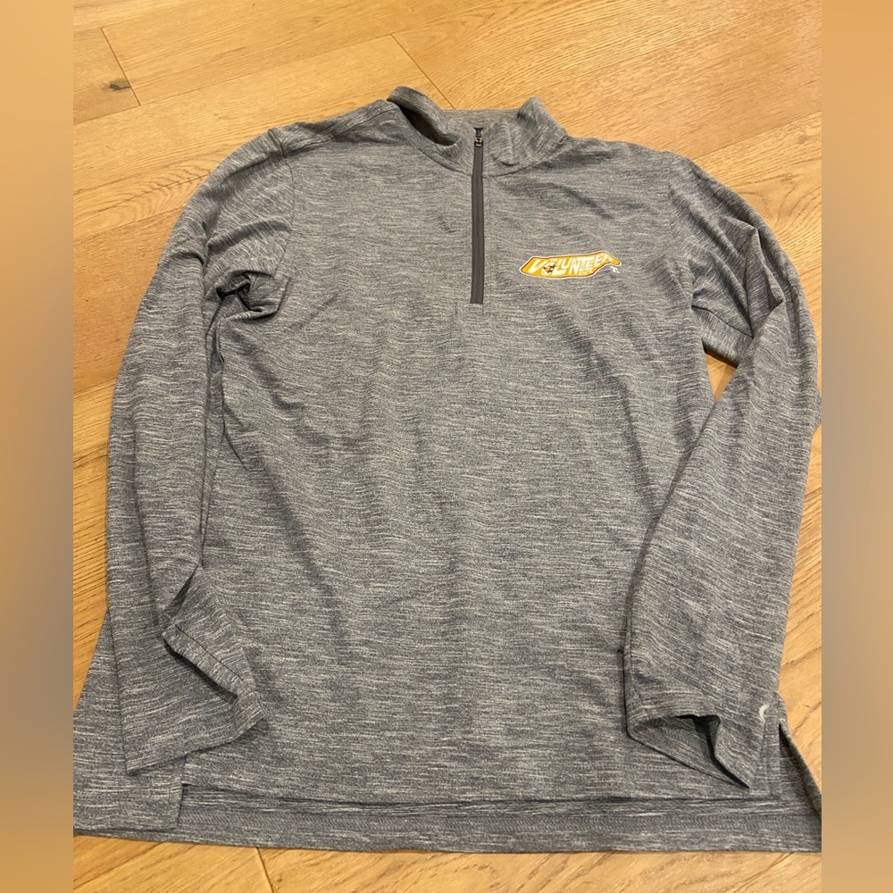 NWT Champion Tennessee Vols Heather Gray 1/4 Zip Pullover with Logo